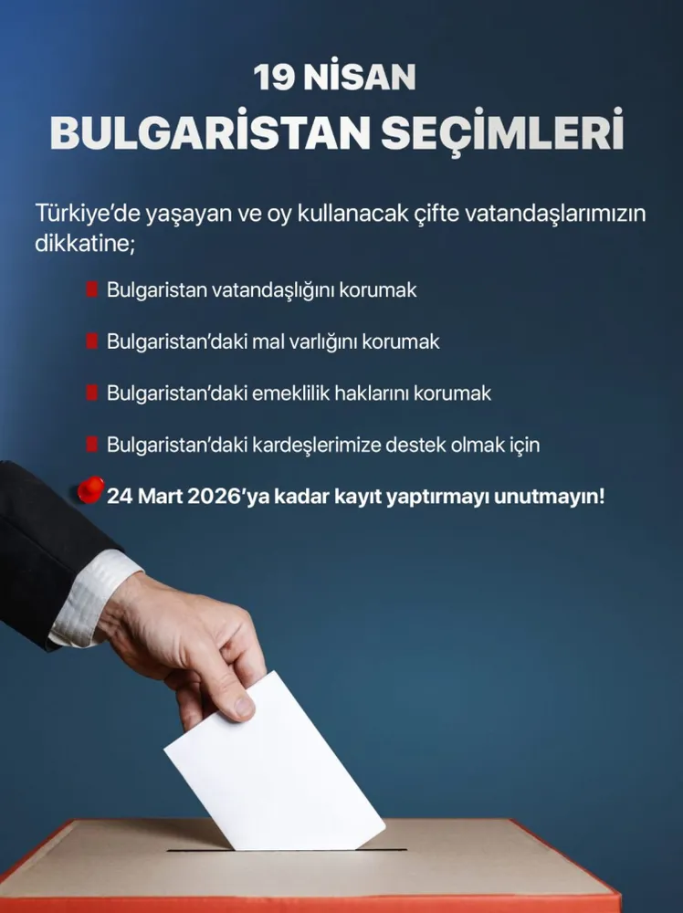 Bulgaristan seçimleri için Türkiye'den nasıl oy kullanılacak?