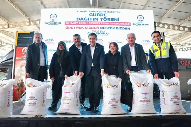 Denizli’de üreticiye 2 milyon kiloluk gübre desteği