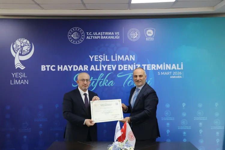 Adana Ceyhan’daki BTC Limanı, Türkiye'nin ilk 'yeşil limanı' oldu