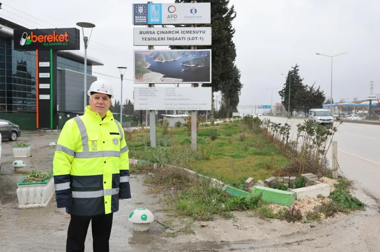 Çınarcık suyu Görükle ve Mudanya'ya taşınıyor