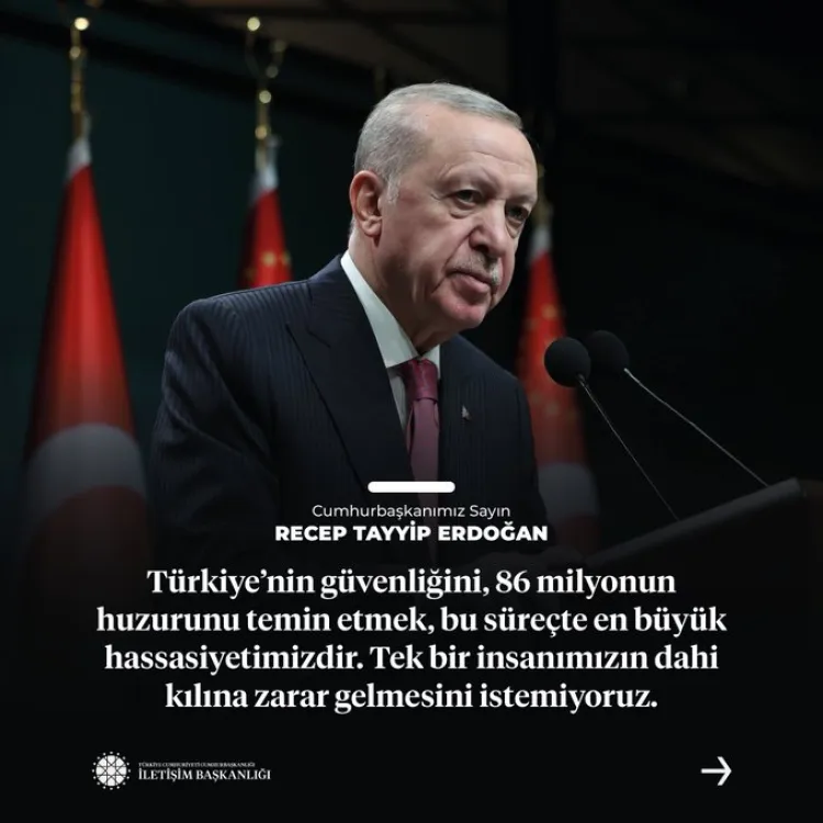 Erdoğan: İran krizi karşısında tüm kurumlarla teyakkuz hâlindeyiz